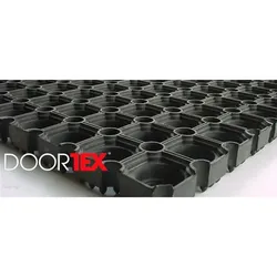 Floortex FC481222OCBK Doortex Octomat 80 x 120 cm Ringgummimatte für den Außenbereich
