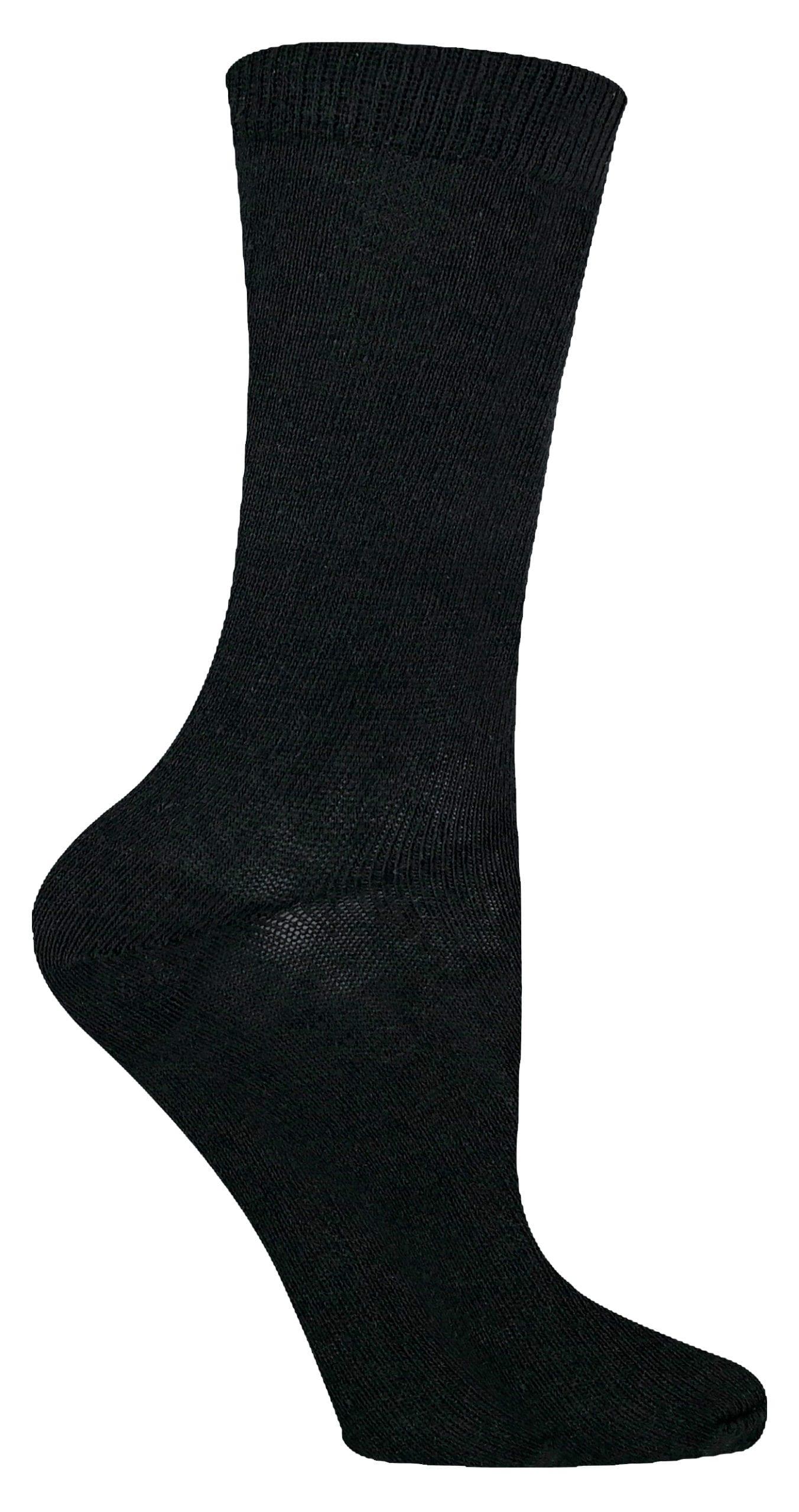 Sock Snob - Set van 6 bamboe schoolsokken voor kinderen - Zwart