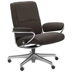 Stressless Bürostuhl Paris Office Low Back Leder Braun Batick Brown