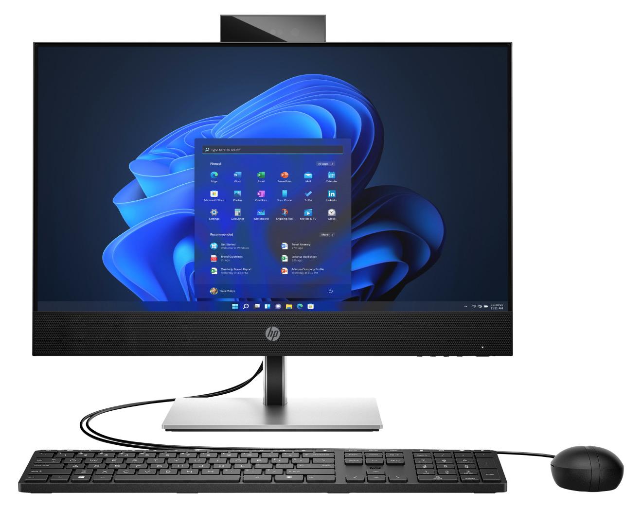 HP ProOne 440 G9, Intel Core i5 i5-14500T, 60,5 cm (23,8 Zoll) Bildschirm, 1920 x 1080 Pixel Auflösung, All-in-One-PC, 16 GB DDR4-SDRAM Arbeitsspeicher, 512 GB SSD-Festplatte, Windows 11 Professional, Wi-Fi 6 (802.11ax), Farbe: Schwarz