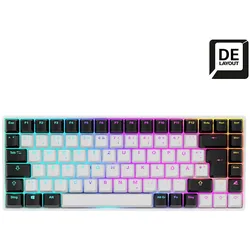 Sharkoon SKILLER SGK50 S3 Gaming-Tastatur Gateron Red weiß