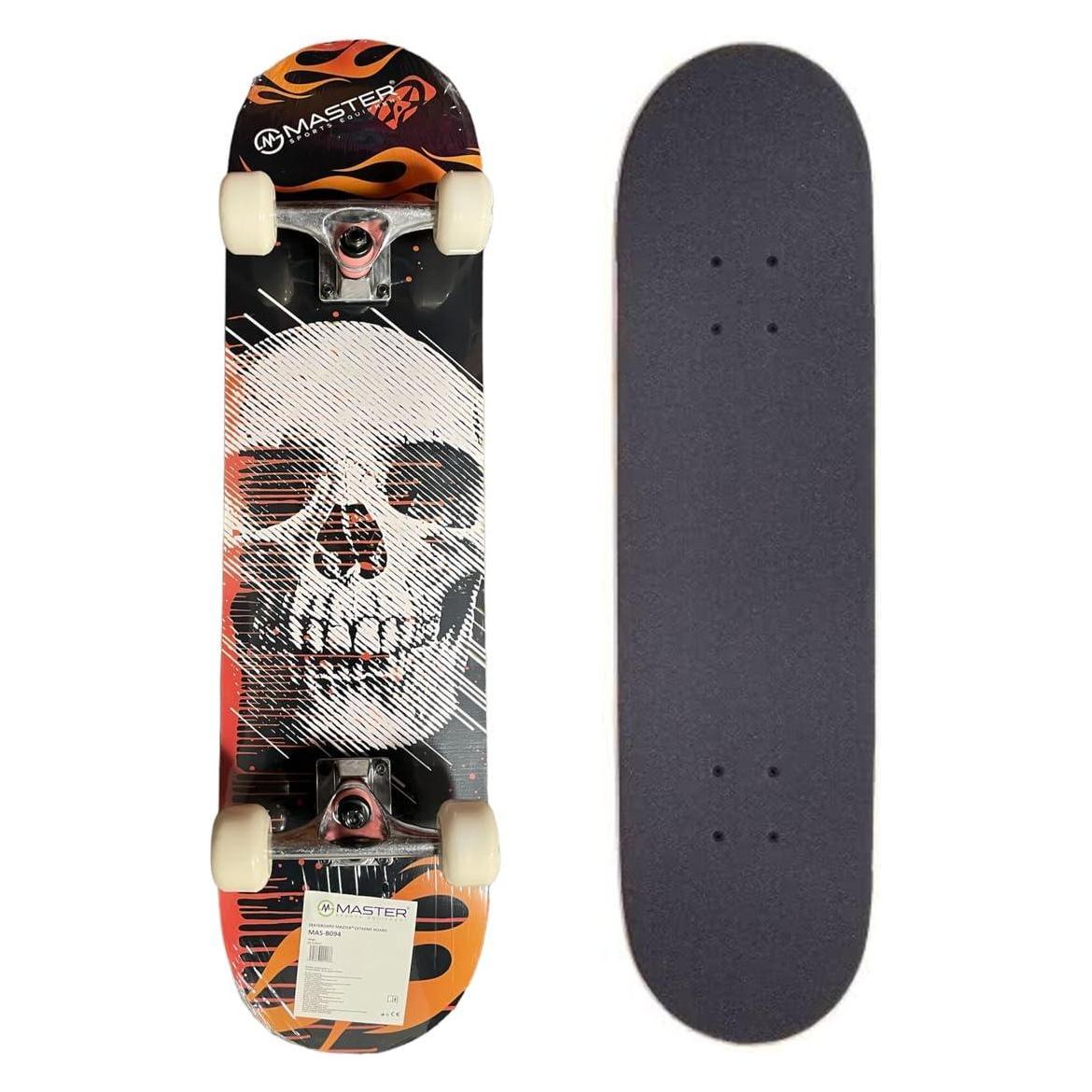 Master Skateboard Skateboard Extreme Board - Totenkopf (30.71") (MAS-B094-3)