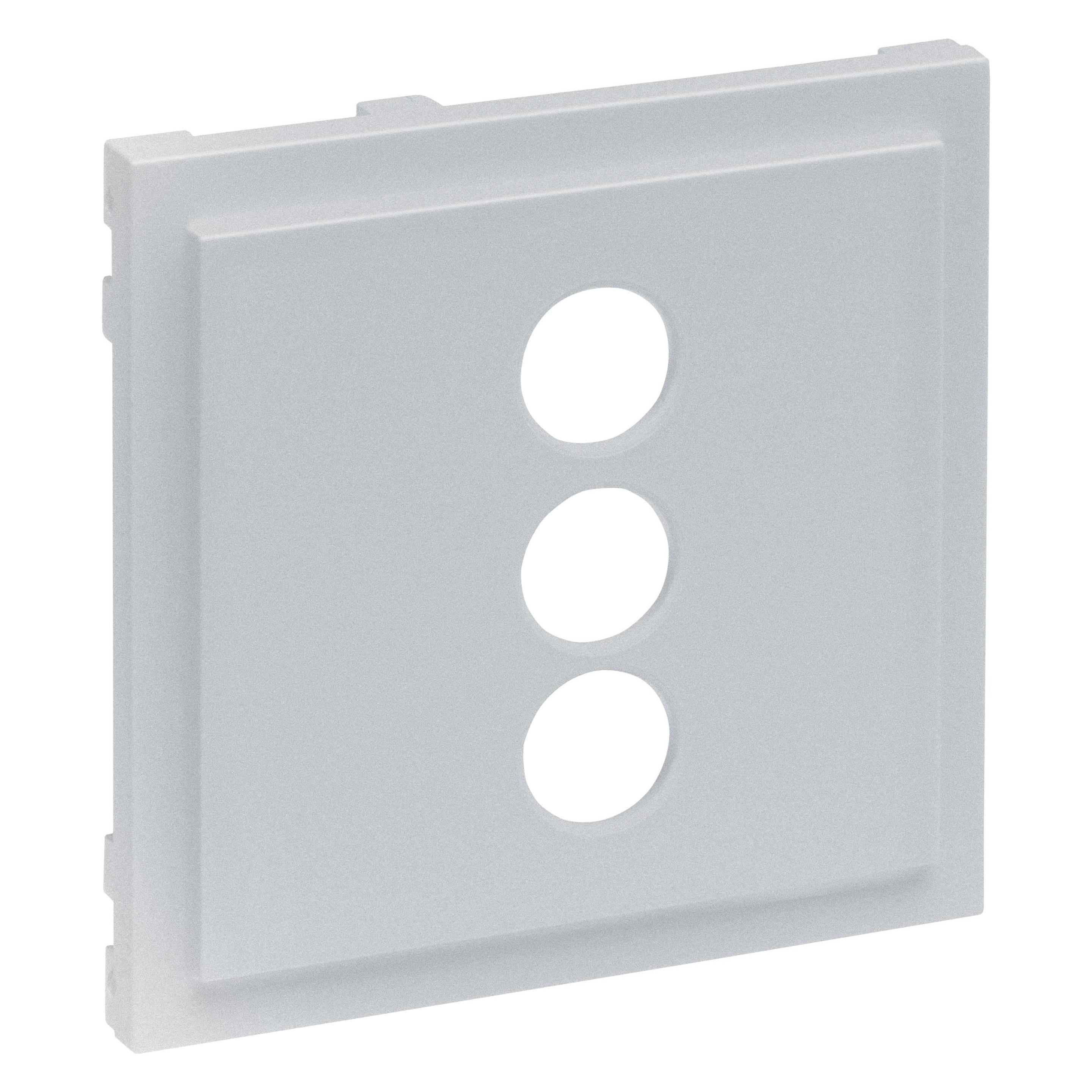 Legrand SEANO Abdeckung für 3-fach RCA (Cinch)-Anschlussdose, 3 separate Cinch-Anschlüsse (765286)