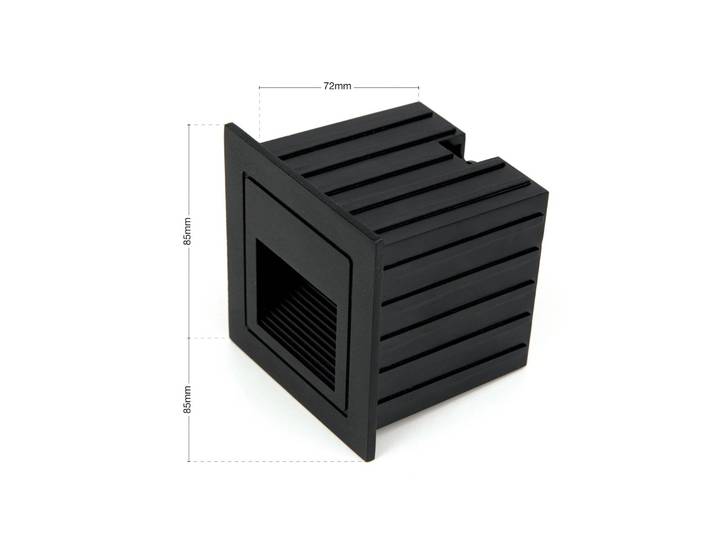 ORION LED-Wandeinbaulampe Loro, schwarz, Breite 8,5 cm, Aluminium Loro, schwarz, Aluminium, Modern, Wandleuchte außen