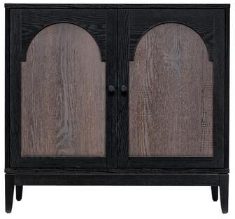 Sango Arch 2 Door Cabinet - Black, Stylish and Functional Storage