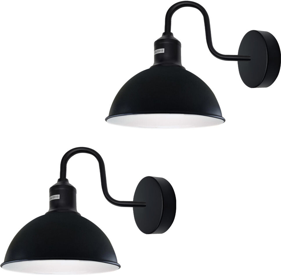 Breakwater Bay Foshee Armed Sconce Black/White 22cm H X 21cm W X 26cm D