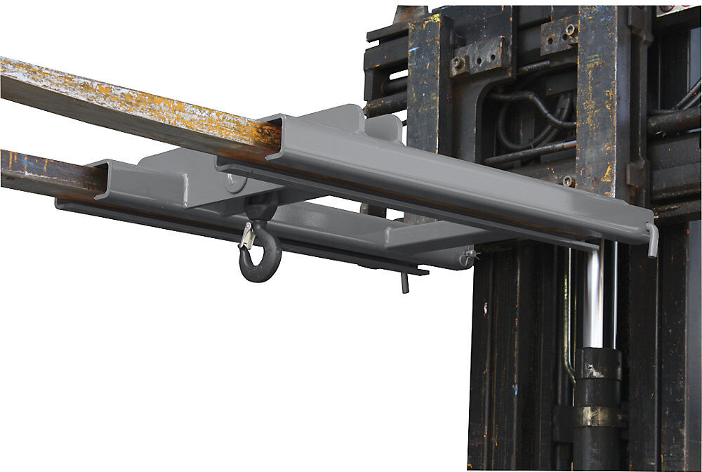 Stapler-Aufsatz mit Lasthaken, für 2 Zinken, Tragfähigkeit 2000 kg, grau Eichinger
