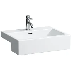 LAUFEN Halbeinbauwaschtisch Living City 550x460, weiß, 81343.2, 8134320001041 H8134320001041
