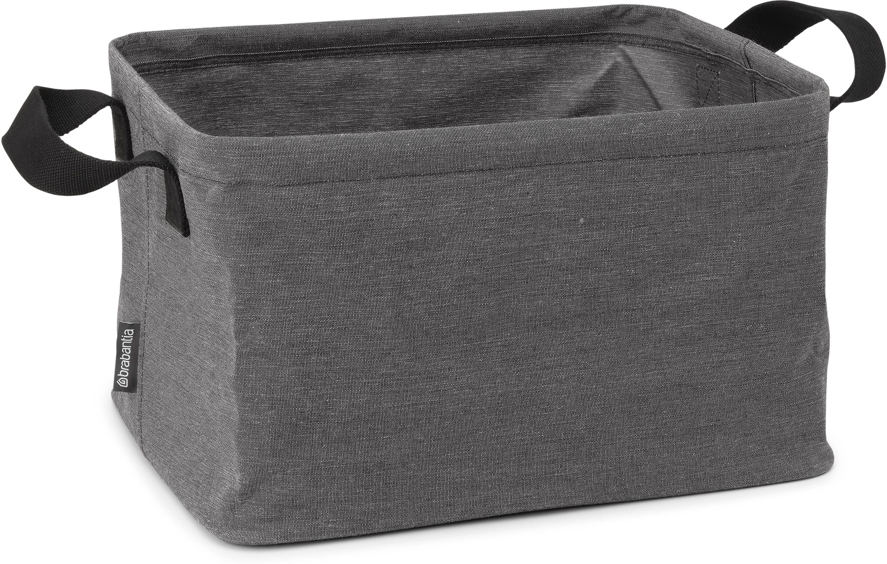Wäschekorb BRABANTIA "35 l, Schwarz", schwarz, B:44cm H:26cm T:37cm, Wäschesammler, Wäschekorb schwarz 35 l