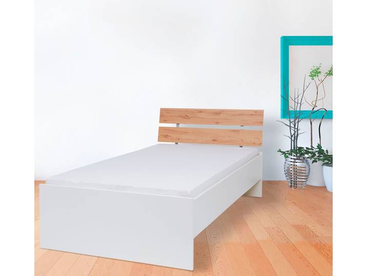 Futonbett PRIESS Lissabon , braun (lichtweiß, astkernbuche), B:96cm, Betten, Futonbett