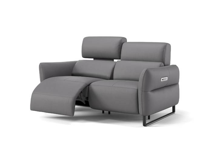 Leder Relaxsofa LUNA 2-Sitzer Designsofa Couchgarnitur