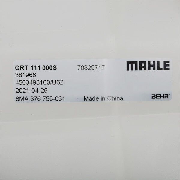 MAHLE CRT 111 000S Coolant expansion tank