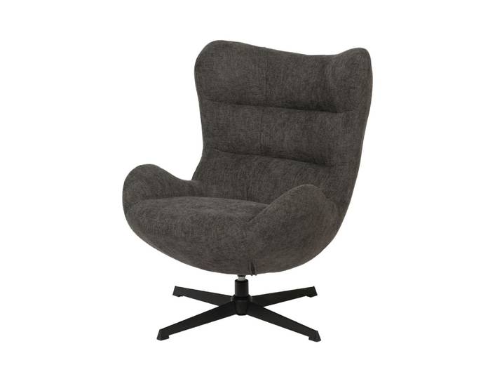 Amadeus - Fauteuil En Tissu Anthracite Austin