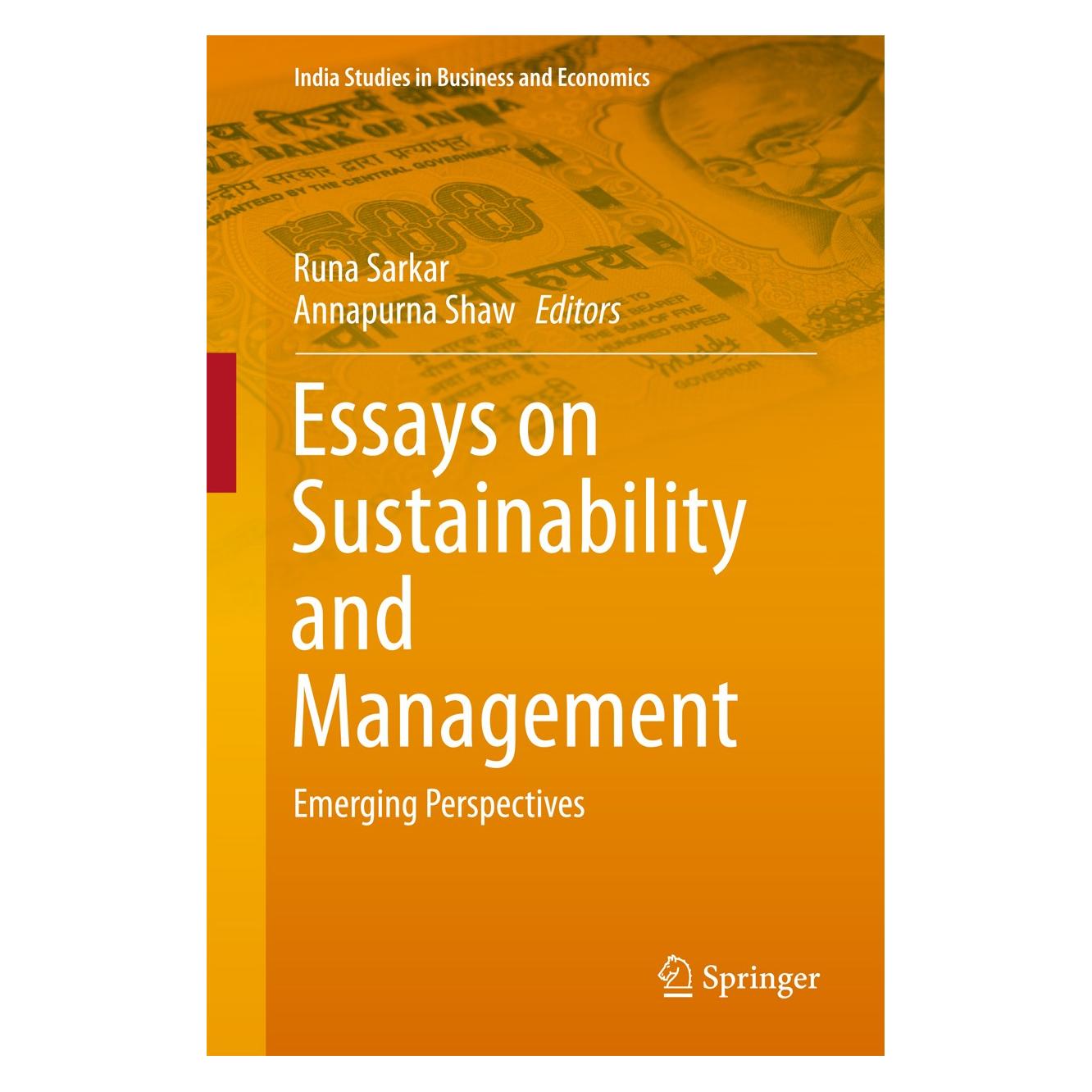 Springer Essays on Sustainability and Management (Englisch, Hardcover, Annapurna Shaw, Runa Sarkar) (9789811031229)