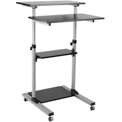 ROLINE PC-Steh-Arbeitsplatz, höhenverstellbar, schwarz / grau