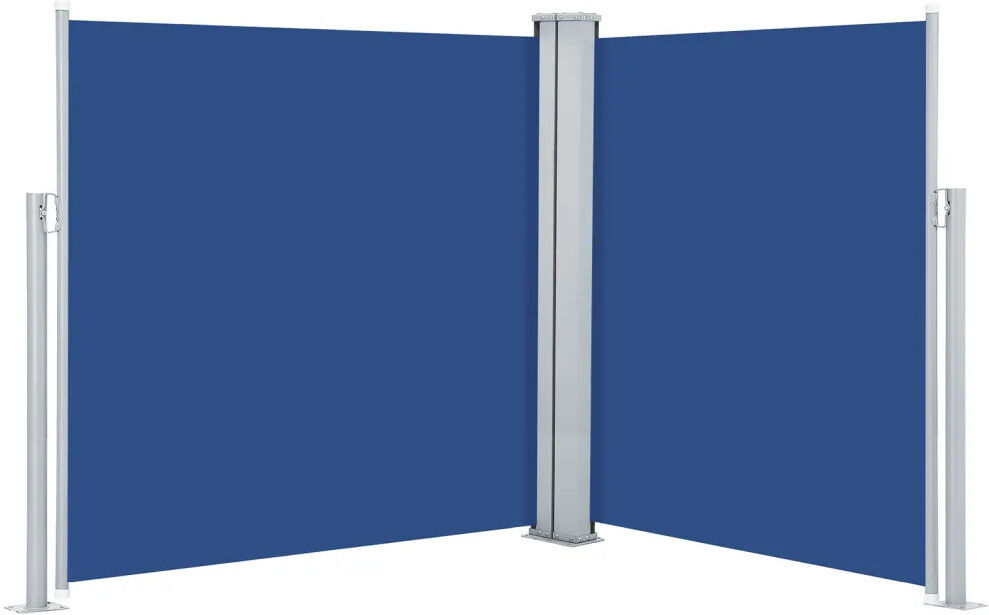 Dakota Fields 6cm W x 1.4cm D Fabric Cover Motorised Retractable Side Awning Blue