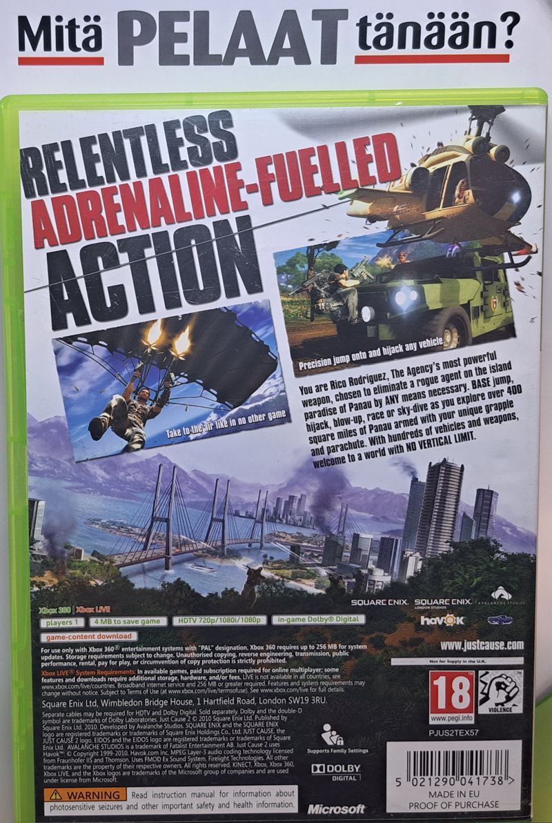 Microsoft Just Cause 2 Xbox 360 (Käytetty)