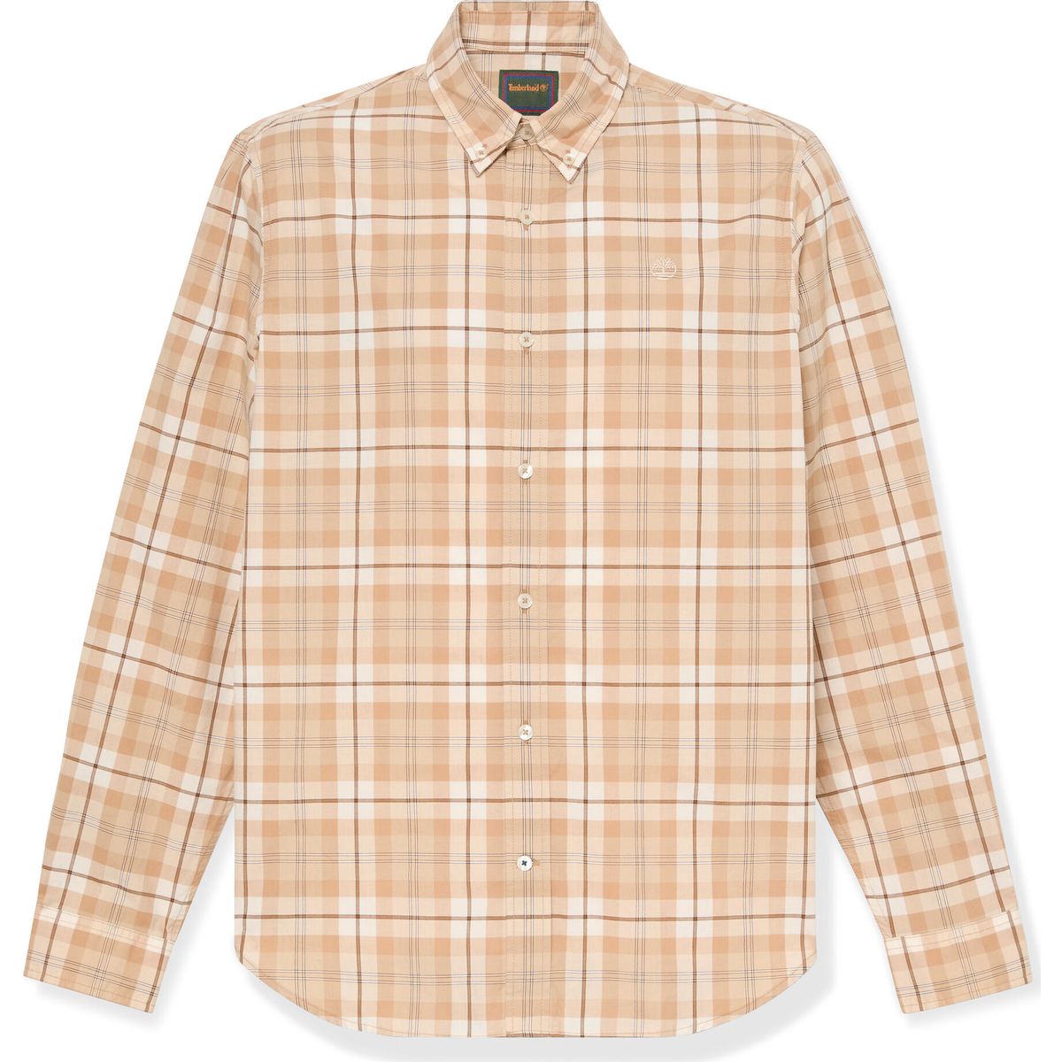Timberland Mens Poplin Check Shirt (regular) tannin yd M TBC0YH8CAIB1-M