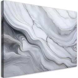LEINWANDBILD Abstrakter grauer Marmorstein 100x70cm