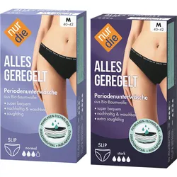 NUR DIE Damen Perioden-Slip Alles Geregelt Set Tag + Nacht 2er Pack