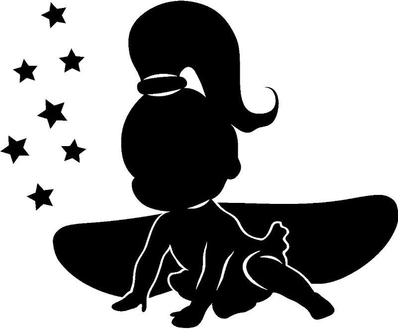 Ambiance-sticker Sticker bébé fée et etoiles
