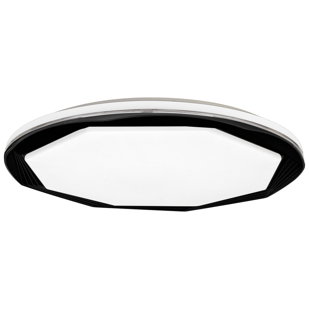 Eko-Light Optima Black LED-plafondlamp, 52W, Diameter: 48 cm