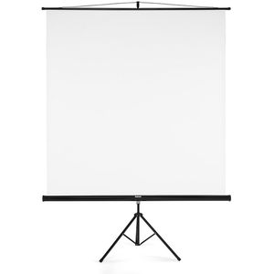 Hama Beamer-Leinwand 00021573, 100 Zoll, 180 x 180 cm, Format 1:1, Stativleinwand