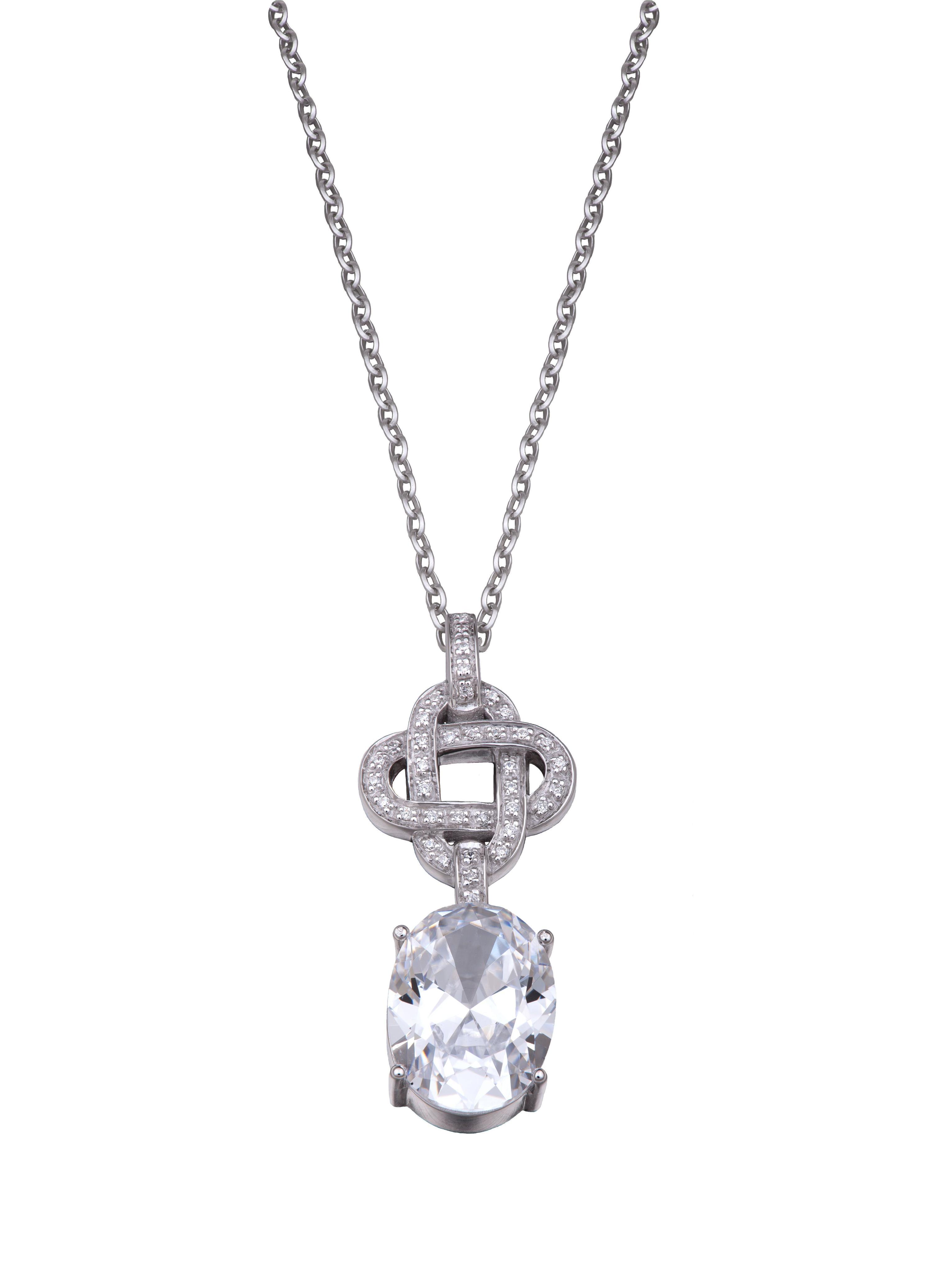 Orphelia Dames 925 Sterling Zilveren Ketting met Hanger - Zilver ZH-4558