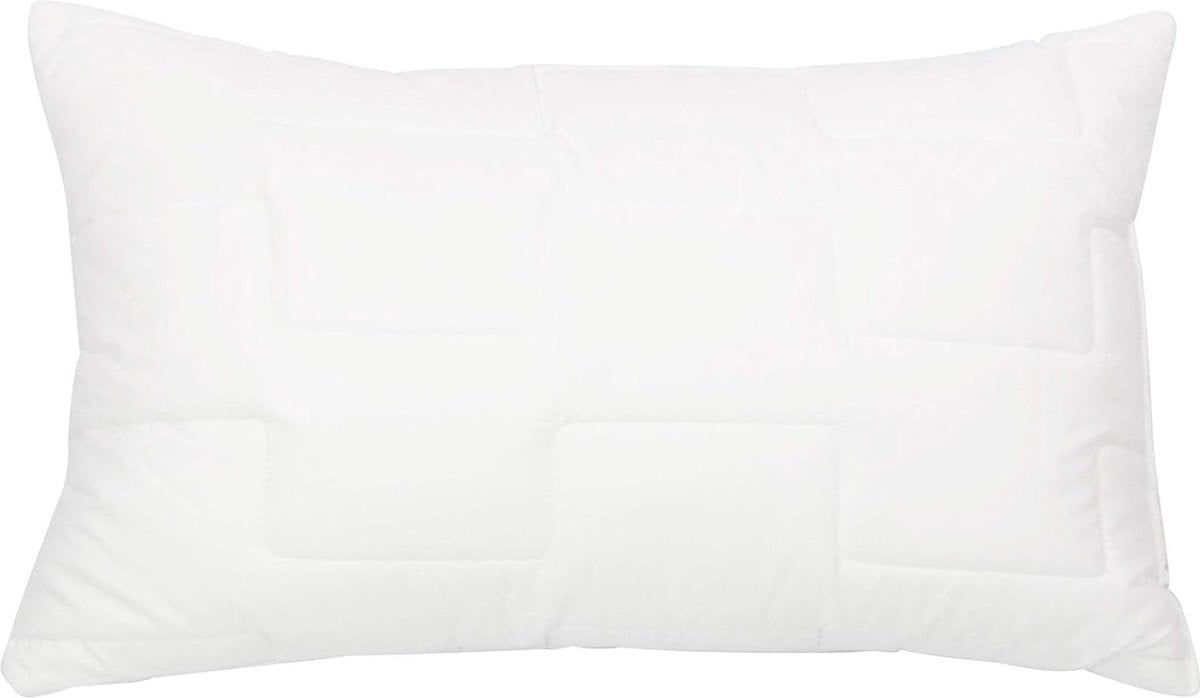 Zollner Microvezel kussen met drie kamers, wit, 50 x 70 cm, Ökotex gecertificeerd