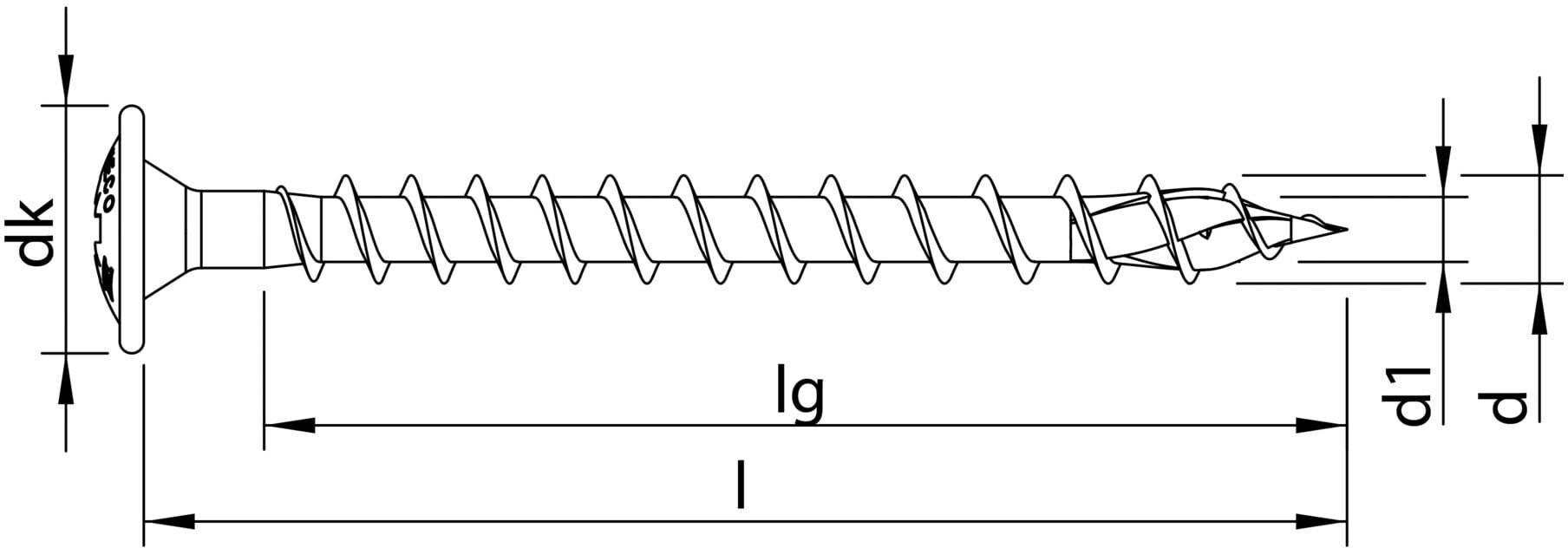 HECO-TOPIX-plus 3,0 x 20, Rückwandschraube, Pozi-Drive, VVG, A3K (60076)