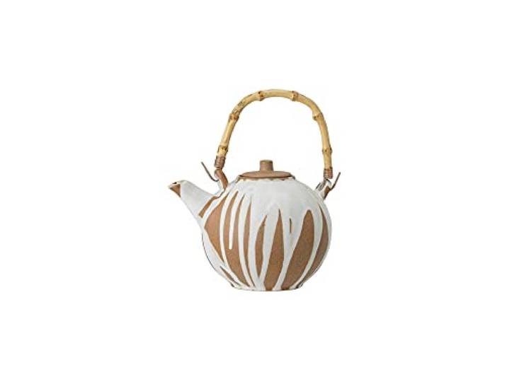 Bloomingville Théière avec infuseur Camellia Blanc Céramique