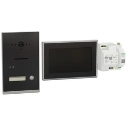 Ritto RGE2094150 Listo Video Einfamilienhaus-Set TwinBus IP, Anthrazitgrau, UP