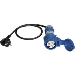 Benning 044143 Messadapter Schutzkontakt-Stecker - CEE-Cara-Kupplung Blau