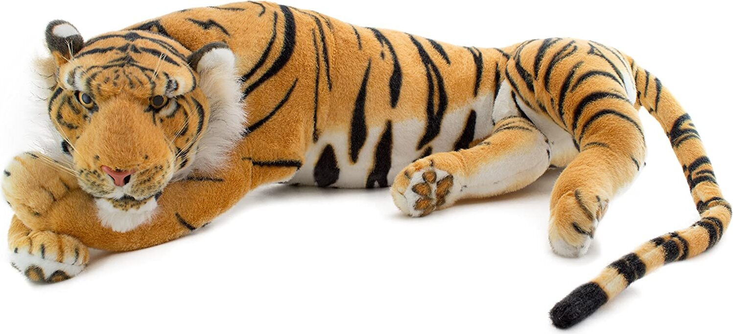 Brubaker Tiger knuffel, bruin, 60 cm