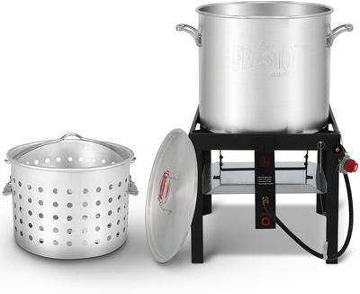 FEASTO 100QT Aluminum Boil Kit for Seafood Boiler and Steamer.