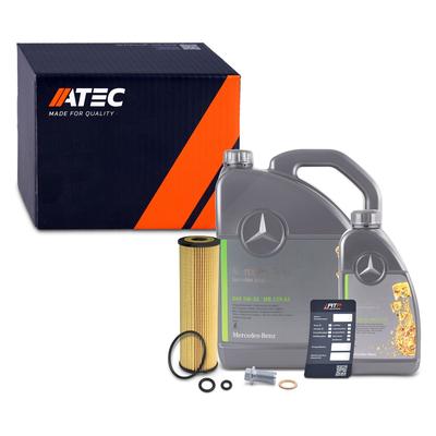 Atec Ölwechsel Set + 6l 5W-30 Motoröl [Hersteller-Nr. 40580953] für Mercedes-Benz