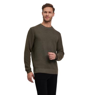 Strickpullover FALKE "FALKE Pullover", Herren, Gr. M, military (7826), Pullover Strickpullover