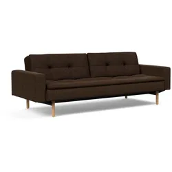 INNOVATION LIVING Schlafsofa mit Armlehnen Dublexo Stem Stoff Chocco