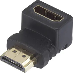 HDMI Adapter [1x HDMI-Stecker - 1x HDMI-Buchse] 90° nach oben gewinkelt vergoldete Steckk SP-7870132