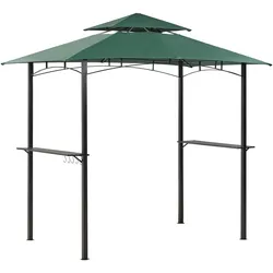 PAVILLON Stahl dunkelgrün 240/148 cm Naro