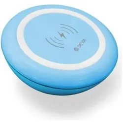 Devia Inductive fast wireless charger Qi Standard - Blue (10 W), Wireless Charger, Blau