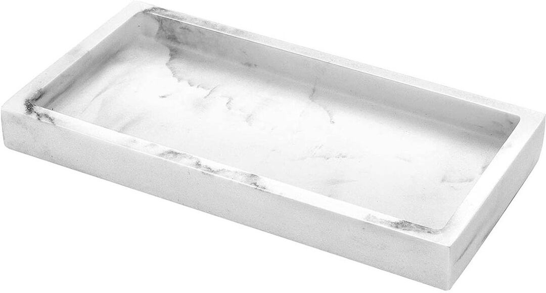Ivy Bronx Tray Gravel White 20cm W x 10cm D x 1.9cm H