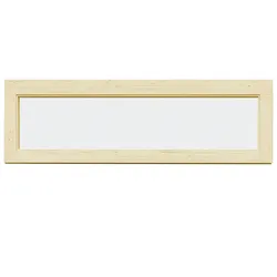 Weka feststehendes Fenster für Gartenhaus Batu 150 x 45 cm naturbelassen