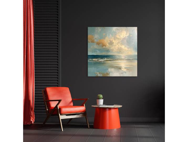 Acrylglasbild QUEENCE Ein Tag am Meer , farbe rahmen: ohne rahmen, B:70cm H:70cm T:1,5cm, Acrylglas, Bilder, Acrylglasbild, HD Premium Kunstdruck in Galeriequalität