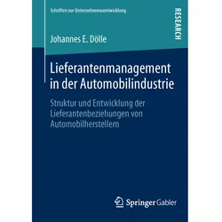Lieferantenmanagement in der Automobilindustrie, Fachbücher von Johannes E. Dölle