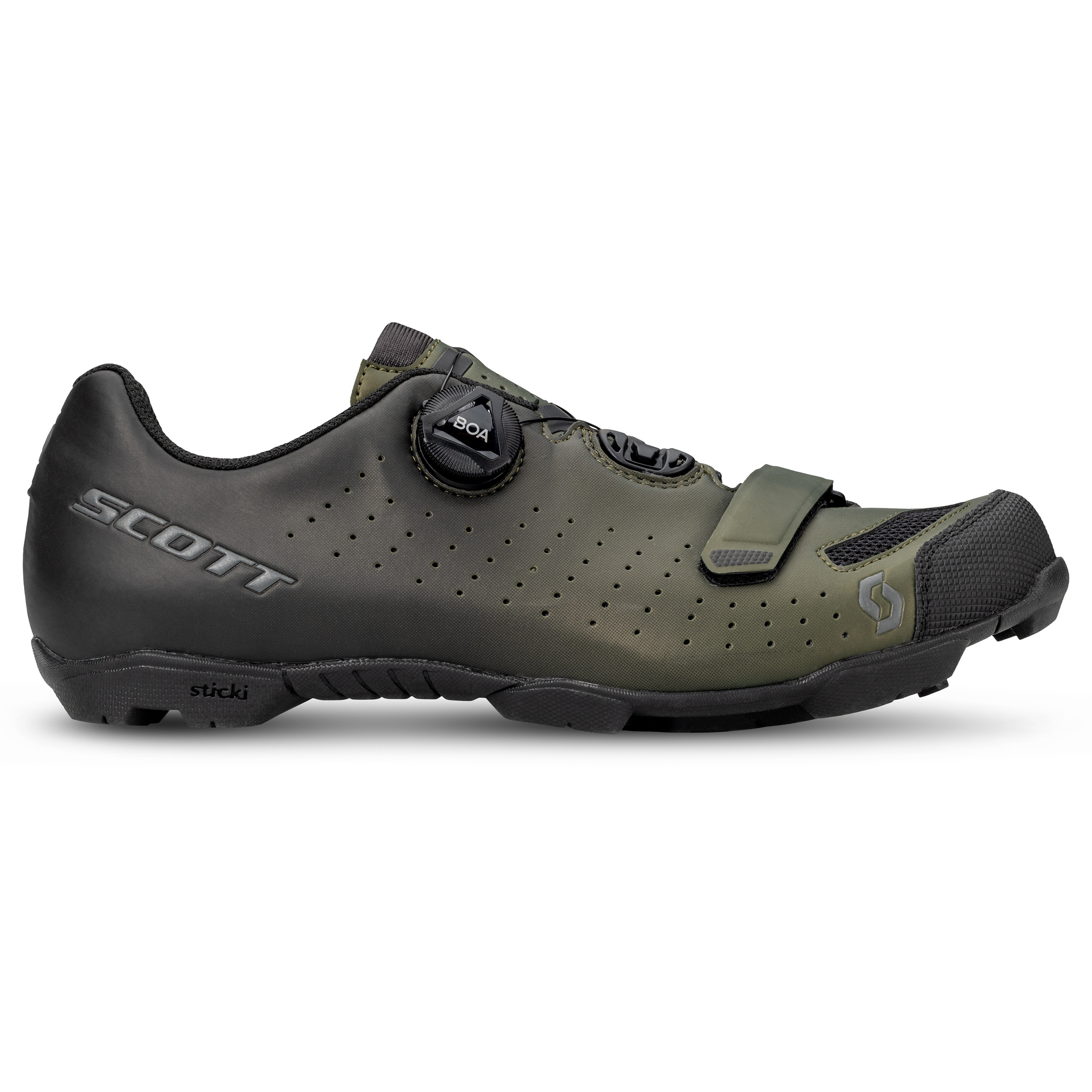 Scott MTB Comp Boa Radschuhe Herren Fahrradschuhe oliv Größe 42 Mountainbike Atmungsaktiv