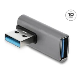 DELOCK Adapter 10Gbps USB-A St > Bu rechts gew. Aluminiumgeh
