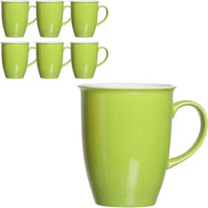 Ritzenhoff&Breker Kaffeebecher Doppio, 320ml, Porzellan, grün, 6 Stück