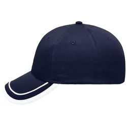 Basecap Piping "MB6501" 6-Panel - navy/white