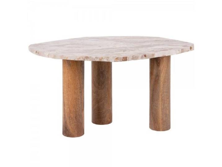 Leitmotiv Beistelltisch Tisch Organic Marble Brown (40x50x70cm)